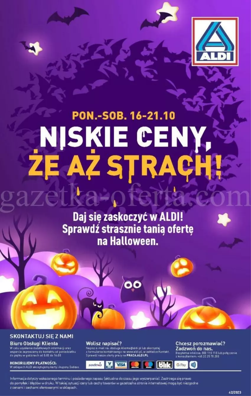 Gazetka promocyjna Aldi - ważna 18.10 do 21.10.2023 - strona 7 - produkty: Biuro, Koc, O nas, Por