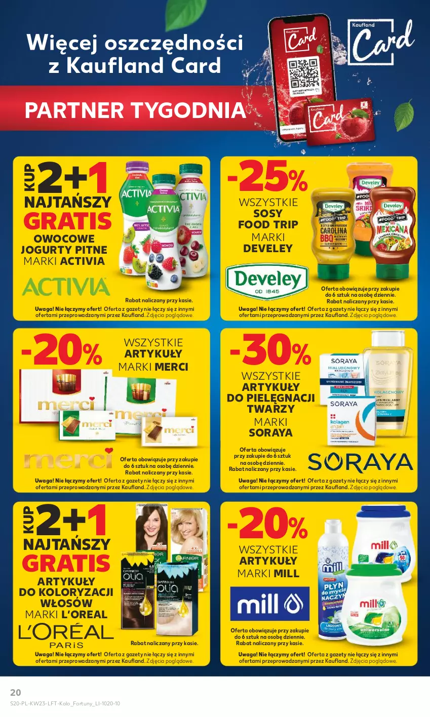 Gazetka promocyjna Kaufland - Gazetka tygodnia - ważna 07.06 do 14.06.2023 - strona 20 - produkty: Activia, Gra, Jogurt, Merci, Sos, Waga