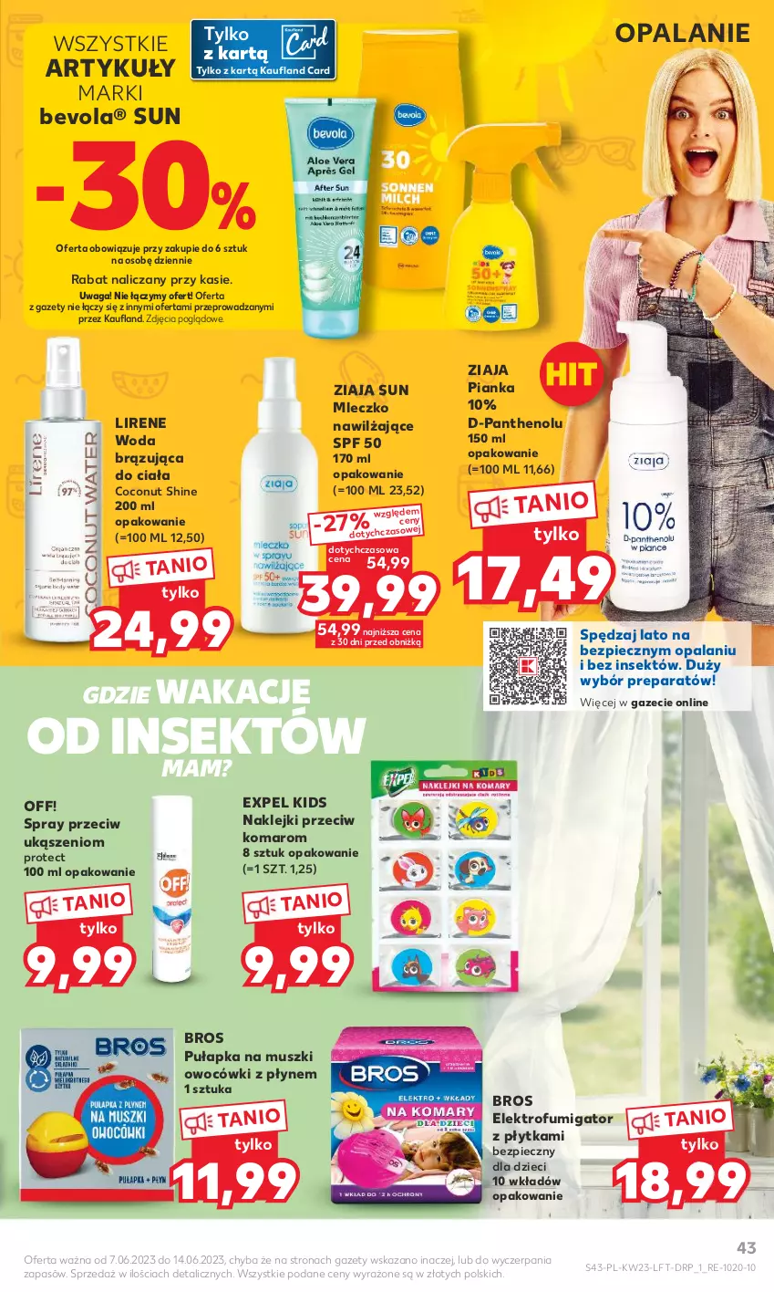 Gazetka promocyjna Kaufland - Gazetka tygodnia - ważna 07.06 do 14.06.2023 - strona 43 - produkty: Dzieci, Klej, Lirene, Mleczko, Mus, Piec, Płytka, Waga, Woda, Ziaja