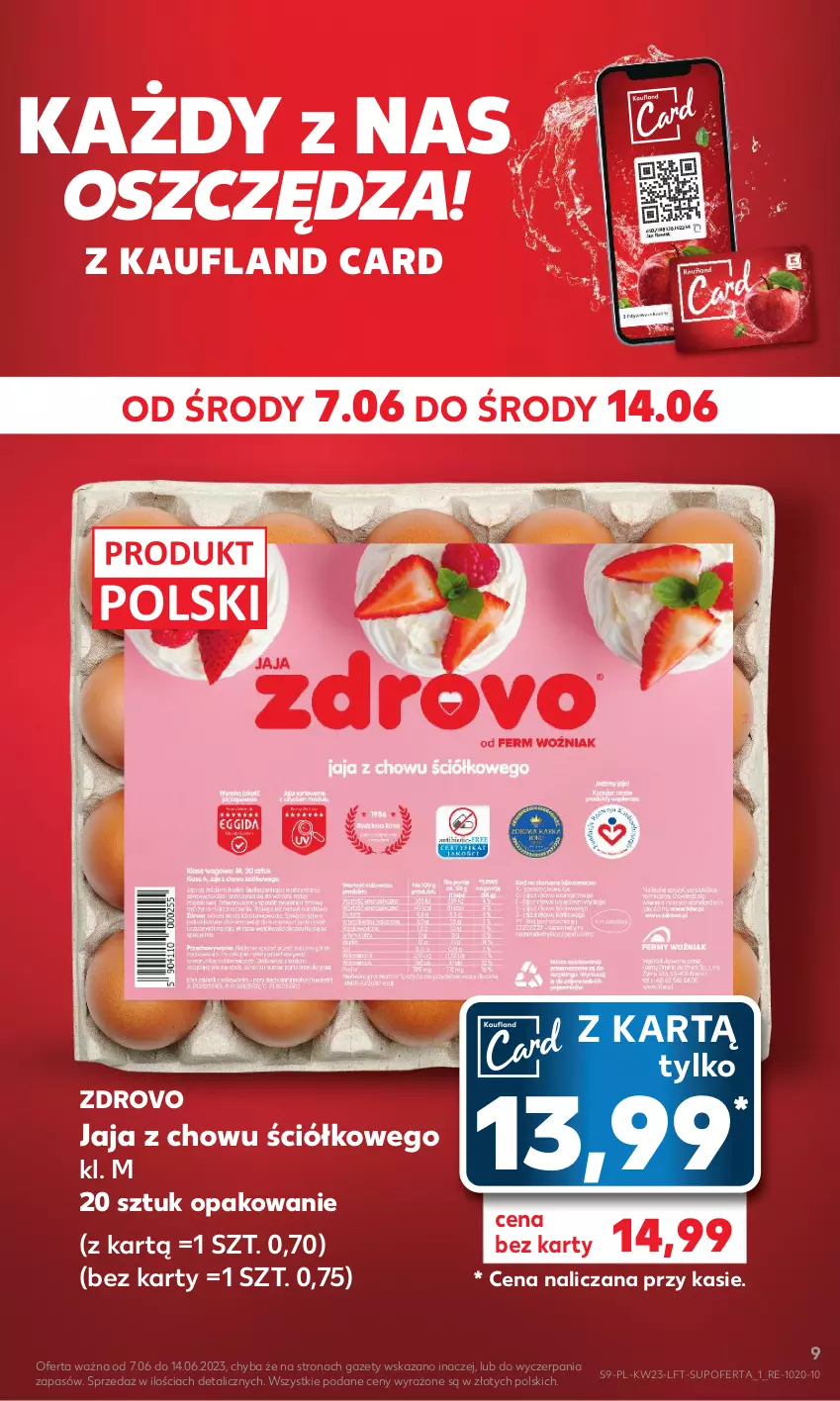 Gazetka promocyjna Kaufland - Gazetka tygodnia - ważna 07.06 do 14.06.2023 - strona 9 - produkty: Jaja