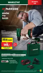 Gazetka promocyjna Lidl - GAZETKA - Gazetka - ważna od 10.08 do 10.08.2025 - strona 35 - produkty: Parkside, Ser, Walizka, Wiertarkowkrętarka, Warka, Tarka, Wkręt, Wkrętarka, Akumulator