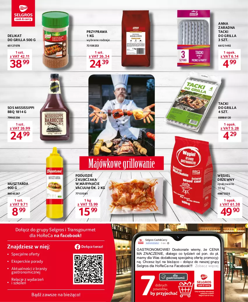 Gazetka promocyjna Selgros - Oferta gastronomiczna - ważna 20.04 do 02.05.2023 - strona 16 - produkty: Fa, Grill, Kurczak, LG, Mus, Musztarda, O nas, Podudzie z kurczaka, Por, Sos, Tera, Tran, Węgiel drzewny