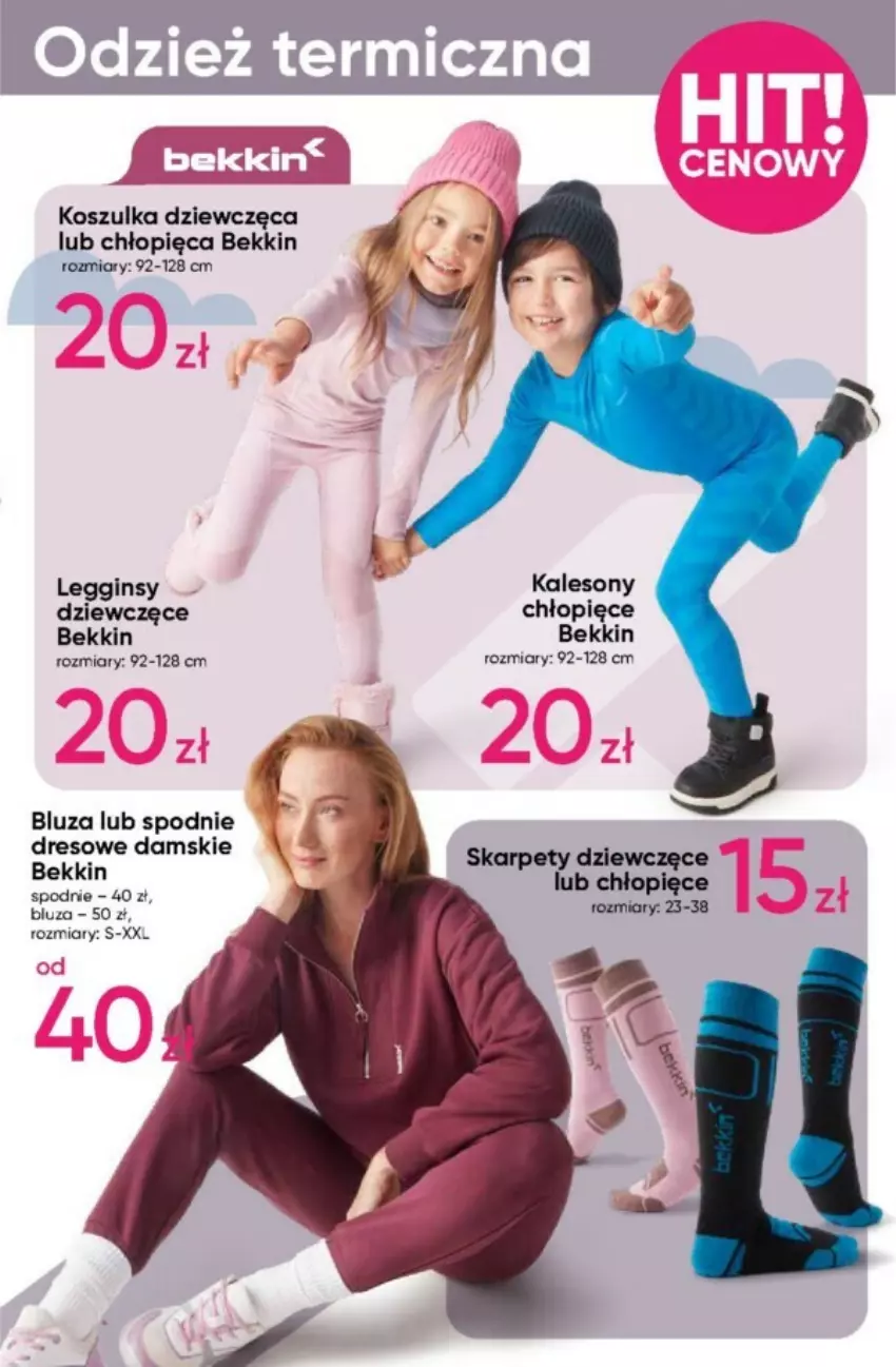 Gazetka promocyjna Pepco - ważna 19.10 do 31.10.2023 - strona 23 - produkty: Bluza, Dres, Gin, Kalesony, Karp, Kosz, Koszulka, Legginsy, Sony, Spodnie