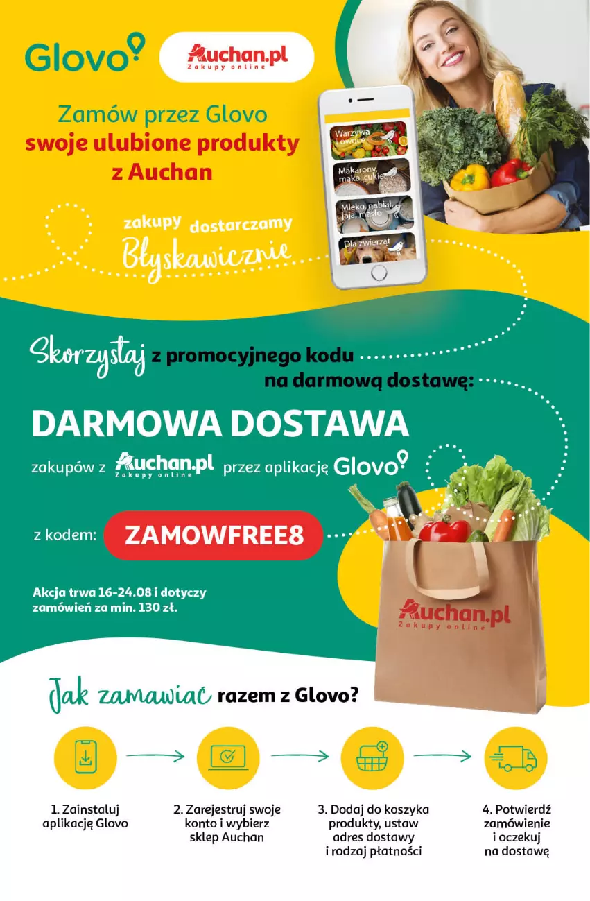 Gazetka promocyjna Auchan - Gazetka JESZCZE LEPSZE CENY Hipermarket Auchan - ważna 16.08 do 21.08.2024 - strona 41 - produkty: Dres, Kosz