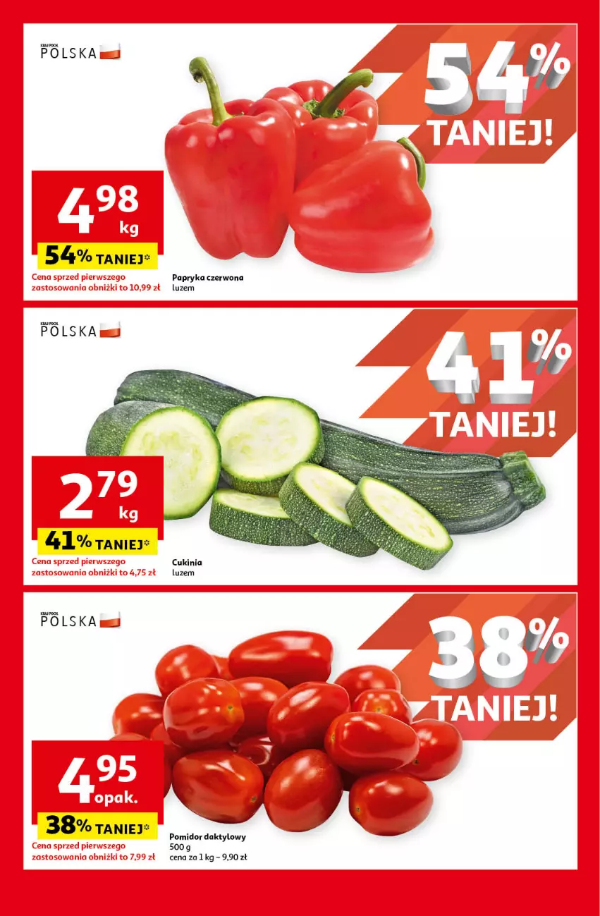 Gazetka promocyjna Auchan - Gazetka JESZCZE LEPSZE CENY Hipermarket Auchan - ważna 16.08 do 21.08.2024 - strona 6 - produkty: Papryka, Papryka czerwona