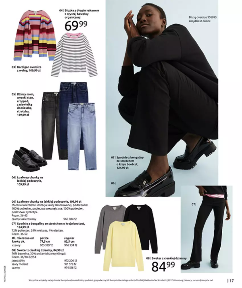 Gazetka promocyjna Bonprix - MODA, KTÓRA INSPIRUJE NA NOWO - ważna 19.02 do 09.03.2026 - strona 19 - produkty: Fa, Gin, Klej, Lakier, Lanki, Ryż, Ser, Sweter