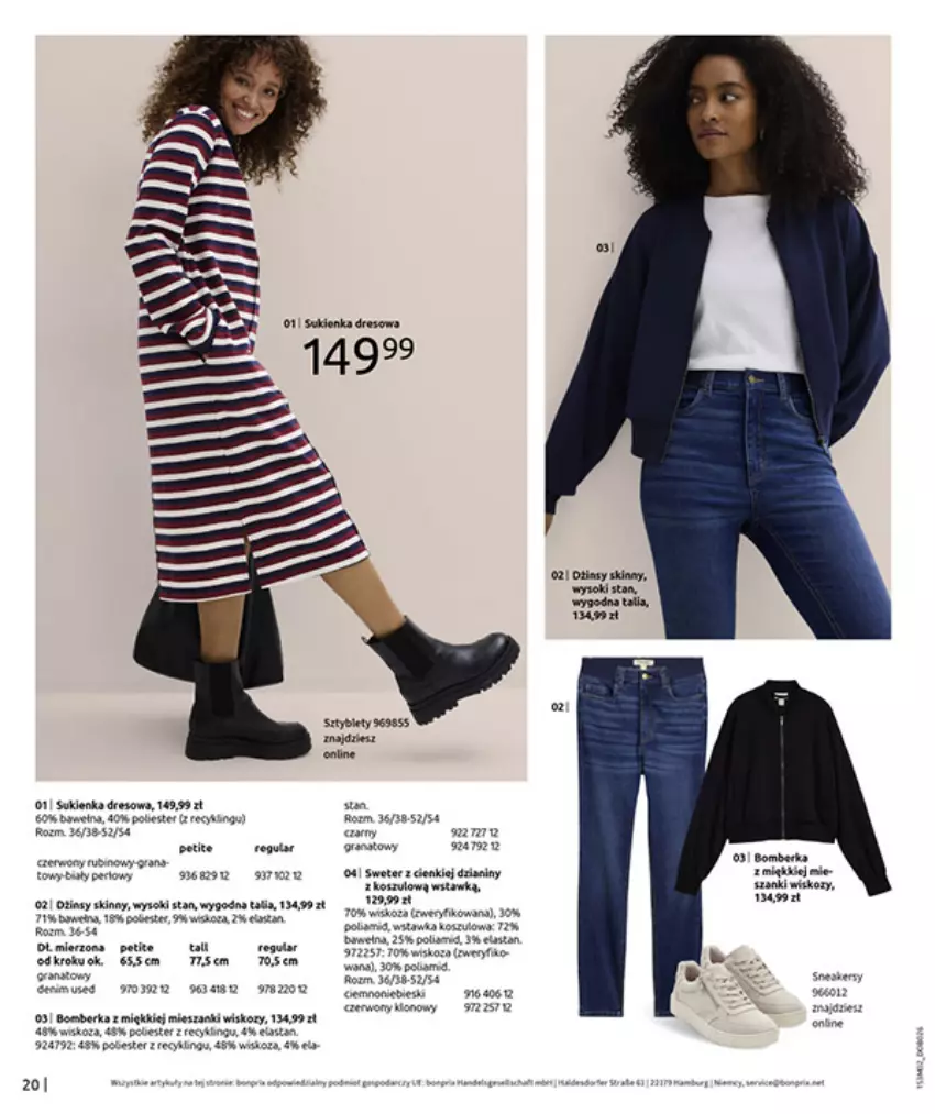 Gazetka promocyjna Bonprix - MODA, KTÓRA INSPIRUJE NA NOWO - ważna 19.02 do 09.03.2026 - strona 22 - produkty: Fa, Gra, Granat, Koc, Orka, Ser, Sukienka, Wełna, Wiko