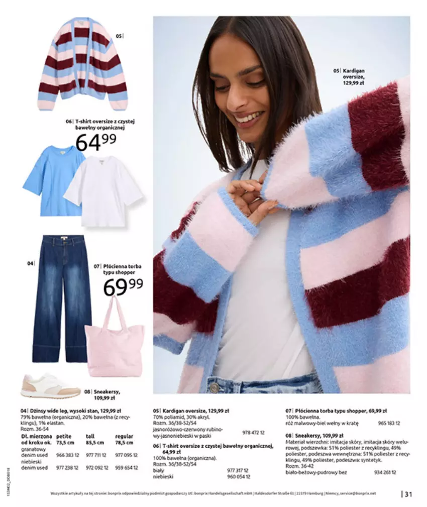 Gazetka promocyjna Bonprix - MODA, KTÓRA INSPIRUJE NA NOWO - ważna 19.02 do 09.03.2026 - strona 33 - produkty: Arnica, Fa, Gra, Granat, LG, Orka, T-shirt, Torba