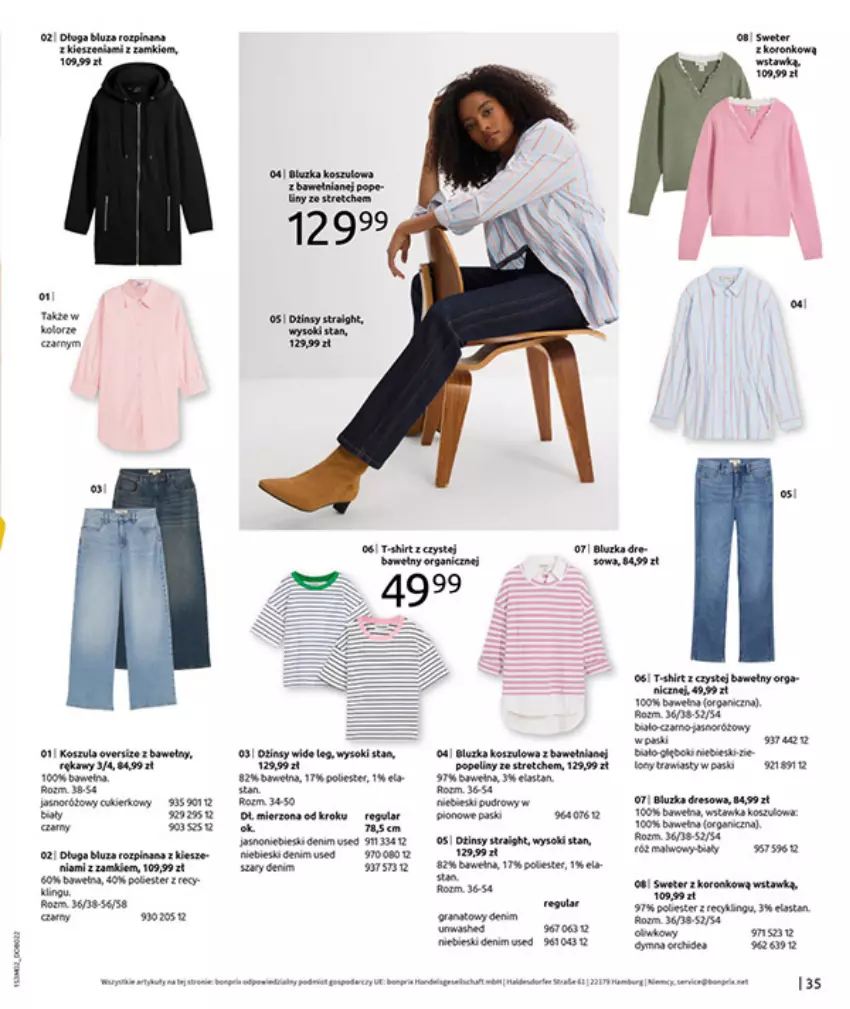 Gazetka promocyjna Bonprix - MODA, KTÓRA INSPIRUJE NA NOWO - ważna 19.02 do 09.03.2026 - strona 37 - produkty: Ba!, Bluza, Cukier, Dres, Fa, Gala, Gra, Kret, LG, Sok, Sweter