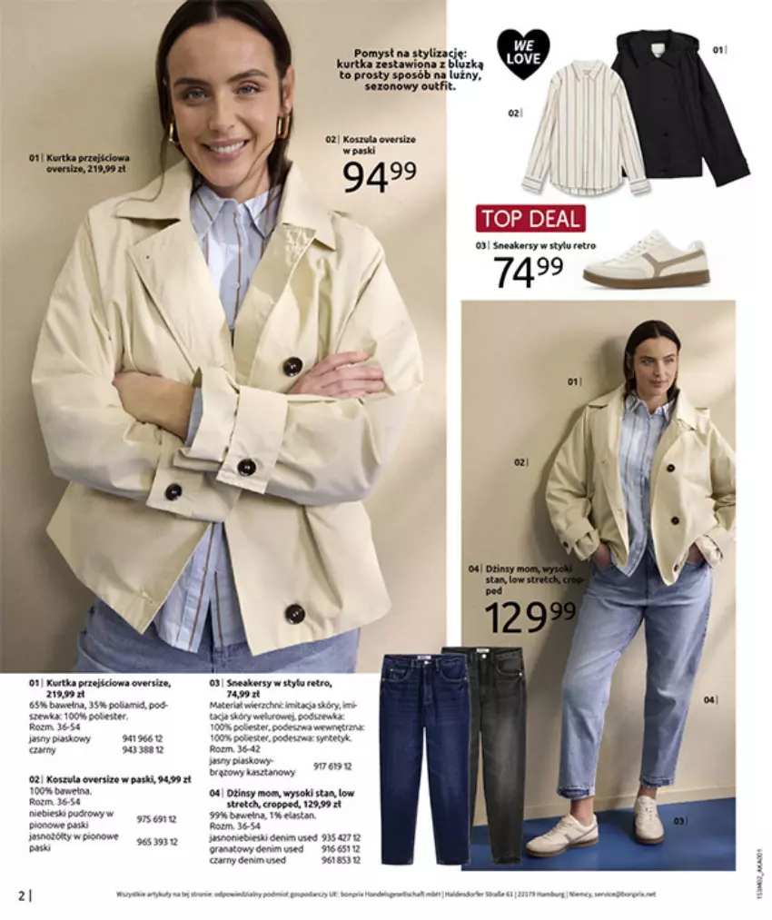 Gazetka promocyjna Bonprix - MODA, KTÓRA INSPIRUJE NA NOWO - ważna 19.02 do 09.03.2026 - strona 4 - produkty: Fa, Gra, HP, Kurtka, LG, Rum