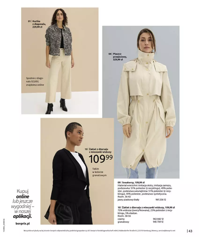 Gazetka promocyjna Bonprix - MODA, KTÓRA INSPIRUJE NA NOWO - ważna 19.02 do 09.03.2026 - strona 45 - produkty: Fa, Gra, Miód