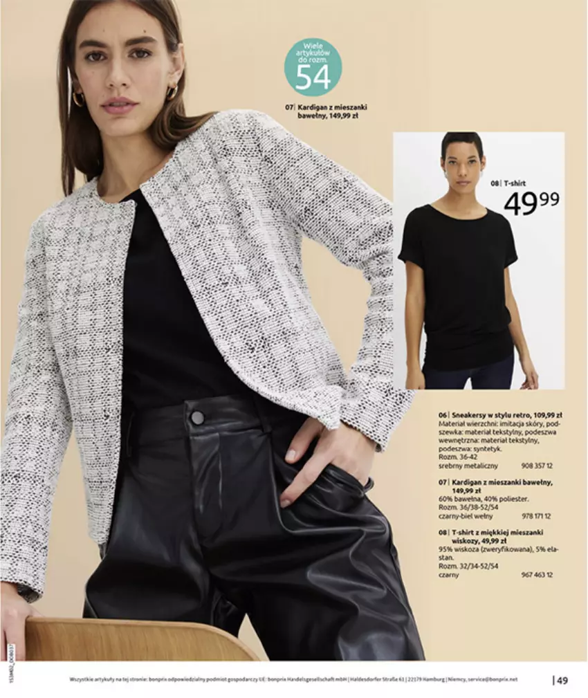 Gazetka promocyjna Bonprix - MODA, KTÓRA INSPIRUJE NA NOWO - ważna 19.02 do 09.03.2026 - strona 51 - produkty: Fa, Kardigan, Miska, T-shirt