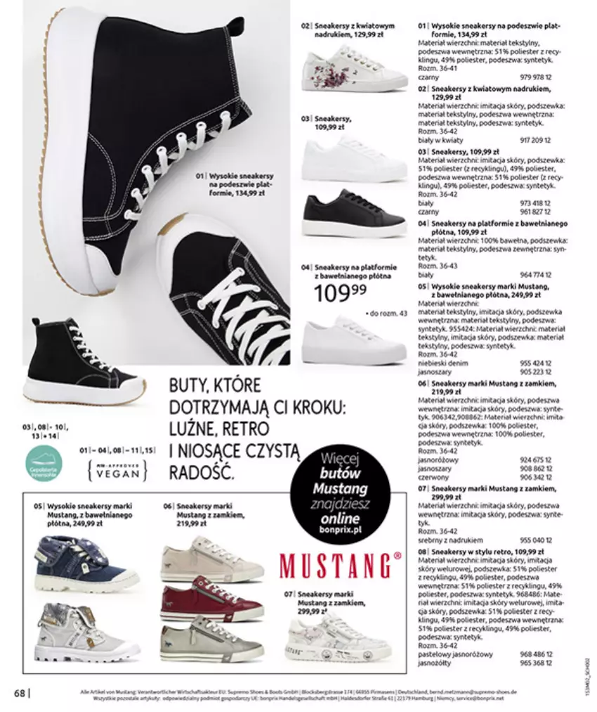 Gazetka promocyjna Bonprix - MODA, KTÓRA INSPIRUJE NA NOWO - ważna 19.02 do 09.03.2026 - strona 70 - produkty: Brie, Buty, Fa, Gra, LG, Mule, Mus, Pasek, Por, Pur, Sok