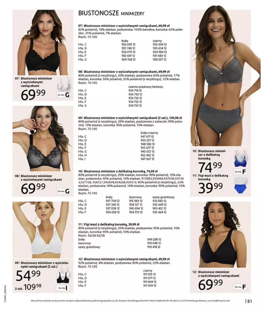 Gazetka promocyjna Bonprix - MODA, KTÓRA INSPIRUJE NA NOWO - ważna 19.02 do 09.03.2026 - strona 83 - produkty: Anew, Biustonosz, Fa, Figi, Gra, Gry, Tera