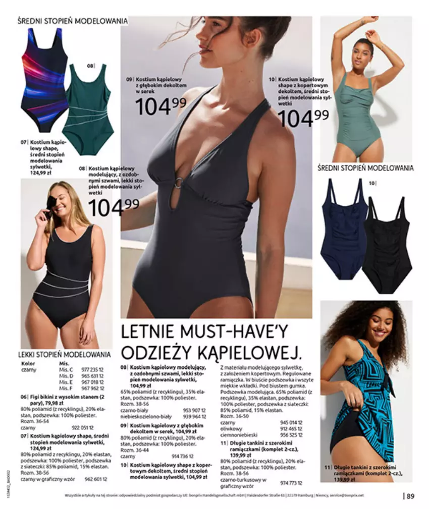 Gazetka promocyjna Bonprix - MODA, KTÓRA INSPIRUJE NA NOWO - ważna 19.02 do 09.03.2026 - strona 91 - produkty: Anew, Bikini, Fa, Figi, Kaki, Kostium, Mus, Por, Top