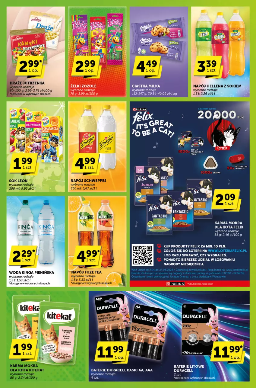 Gazetka promocyjna ABC - ważna 21.03 do 02.04.2024 - strona 3 - produkty: Drapak, Duracell, Felix, Głośnik, Gra, Hellena, JBL, Napój, Pur, Purina, Sok, Woda