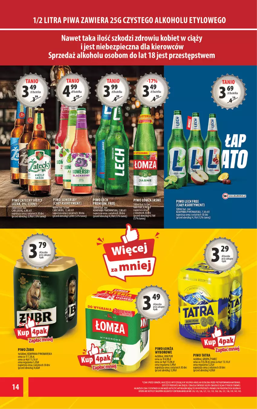 Gazetka promocyjna Arhelan - Gazetka - ważna 12.09 do 21.09.2025 - strona 14 - produkty: Carlsberg, Piec, Piwa, Rum, Ser