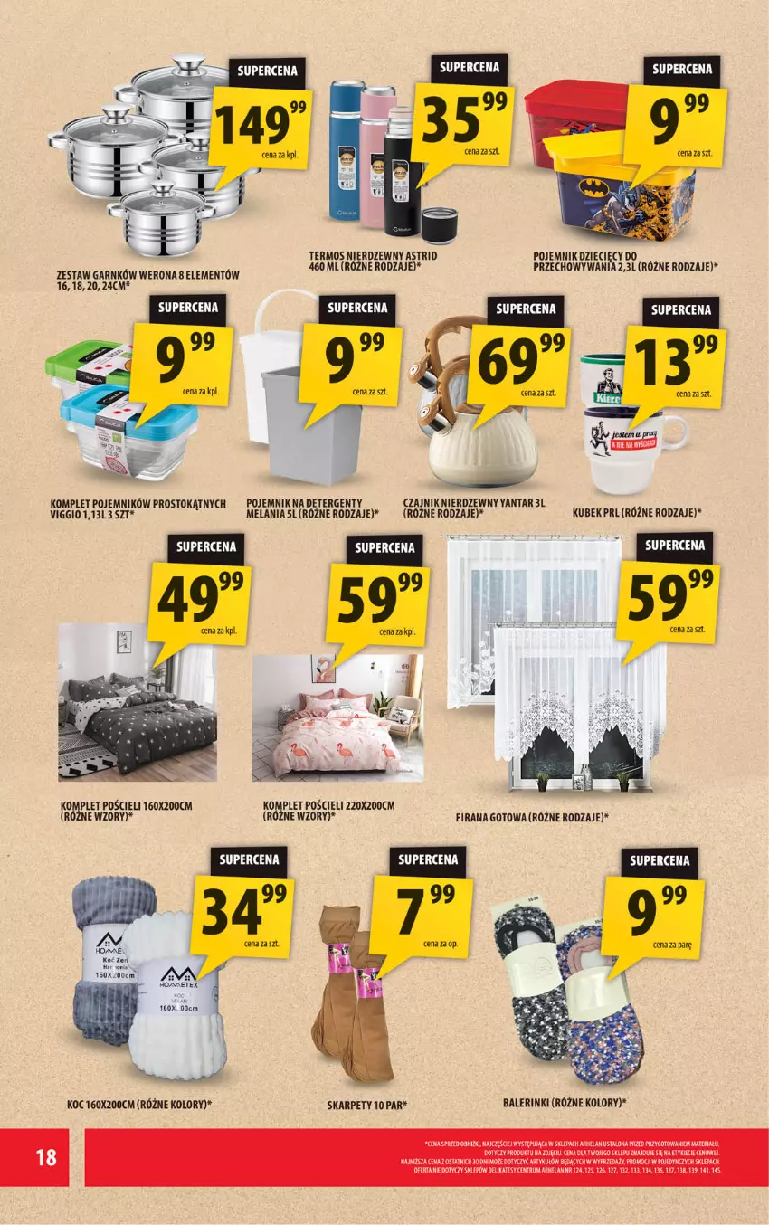 Gazetka promocyjna Arhelan - Gazetka - ważna 12.09 do 21.09.2025 - strona 18 - produkty: Astrid, Czajnik, Dzieci, Firana, Karp, Koc, Komplet pościeli, Kubek, Pojemnik, Pościel, Rum, Termos