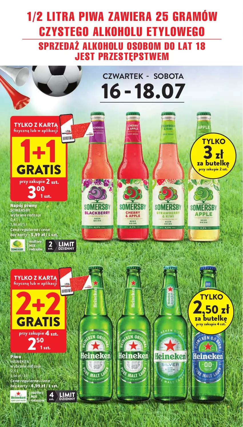 Gazetka promocyjna Intermarche - Gazetka Intermarche - ważna 16.07 do 22.07.2026 - strona 2 - produkty: Gra, Heineken, Napój, Piwa, Piwo, Somersby