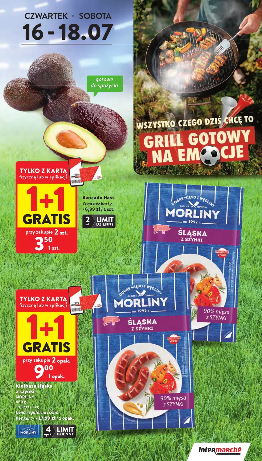 Gazetka promocyjna Intermarche - Gazetka Intermarche - ważna 16.07 do 22.07.2026 - strona 3 - produkty: Avocado, Gra, Kiełbasa, Kiełbasa śląska, Morliny