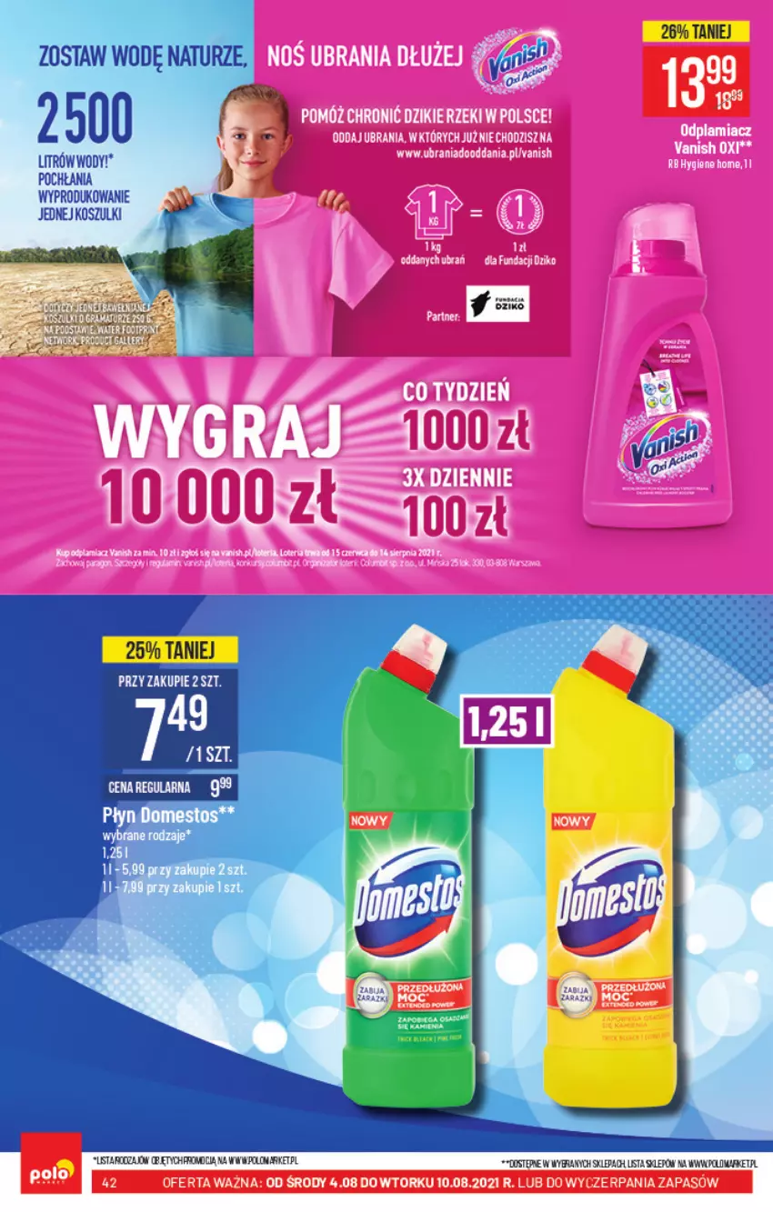 Gazetka promocyjna PoloMarket - Gazetka pomocyjna - ważna 04.08 do 10.08.2021 - strona 42 - produkty: Ubrania, Vanish