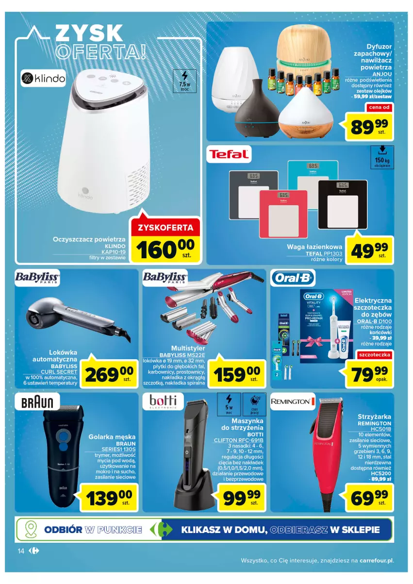 Gazetka promocyjna Carrefour - Gazetka Multimedia w domu i pracy - ważna 16.08 do 03.09.2022 - strona 14 - produkty: Babyliss, Remington