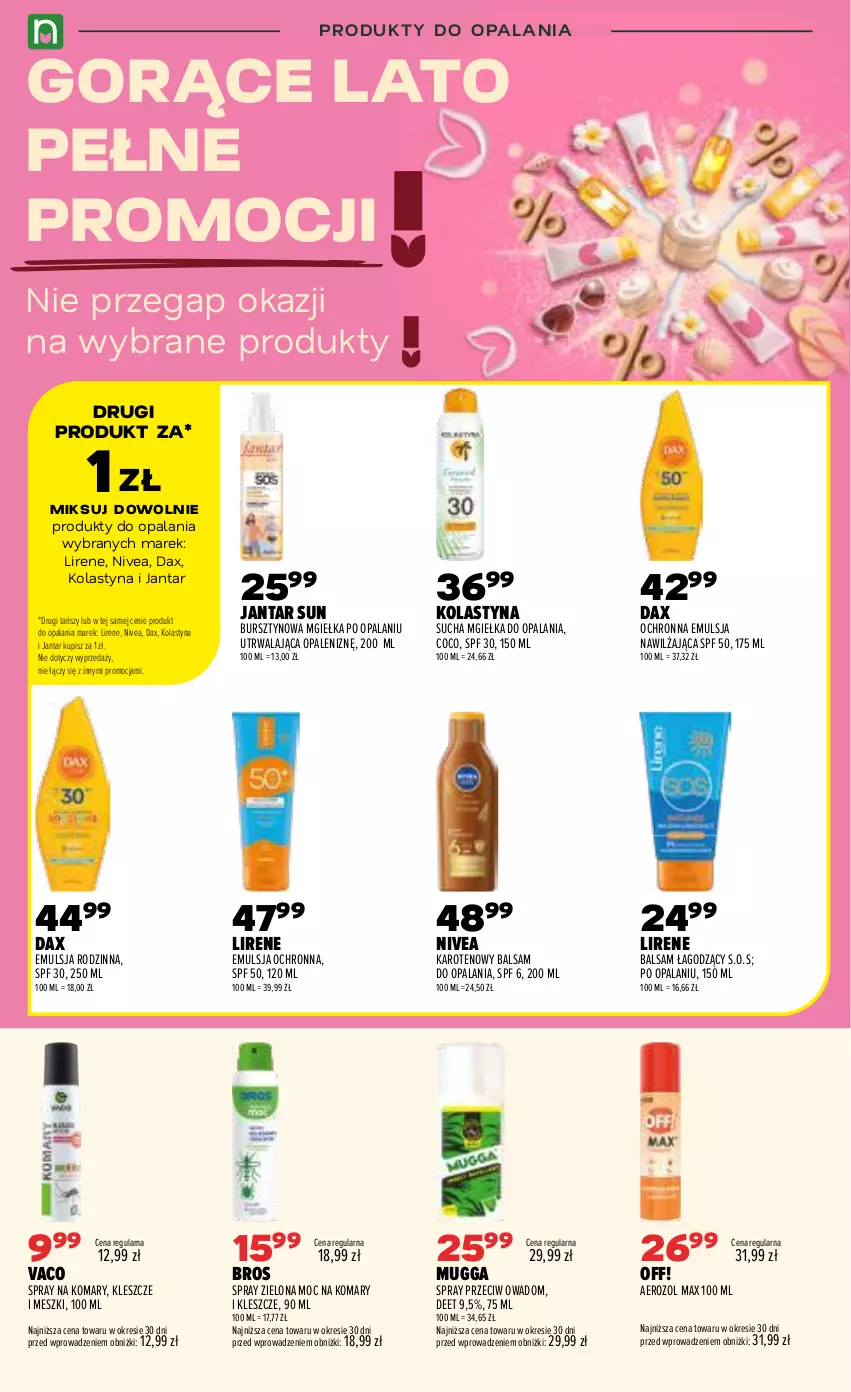 Gazetka promocyjna Drogerie Natura - Gazetka Drogerie Natura - ważna 06.08 do 24.08.2026 - strona 16 - produkty: Bursztyn, DAX, Emulsja, Lirene, Nivea