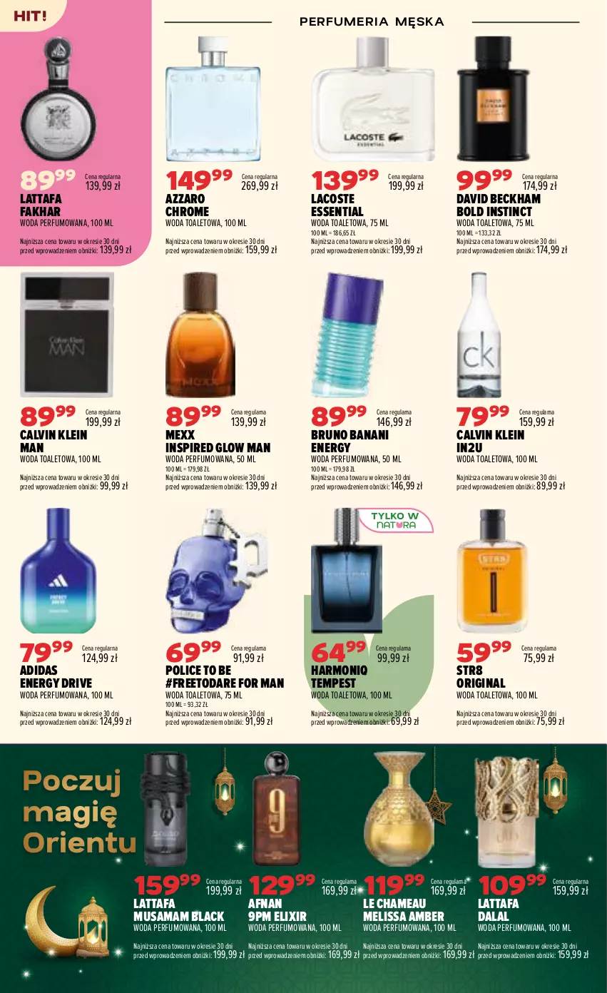 Gazetka promocyjna Drogerie Natura - Gazetka Drogerie Natura - ważna 06.08 do 24.08.2026 - strona 6 - produkty: Adidas, Azzaro, Bruno Banani, Calvin Klein, David Beckham, Fa, Gin, Lack, Lacoste, Mexx, Mus, Perfum, Str8, Woda, Woda perfumowana, Woda toaletowa