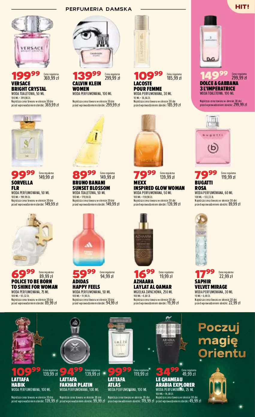 Gazetka promocyjna Drogerie Natura - Gazetka Drogerie Natura - ważna 06.08 do 24.08.2026 - strona 7 - produkty: Adidas, Bruno Banani, Calvin Klein, Fa, Lacoste, Mexx, Perfum, Velvet, Versace, Woda, Woda perfumowana, Woda toaletowa