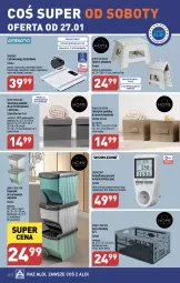 Gazetka promocyjna Aldi - Pełna oferta - Gazetka - ważna od 28.01 do 28.01.2024 - strona 30 - produkty: Top, Por, Waga łazienkowa, Kosz, Klej, Pojemnik, Taboret, Bateria, Taboret składany, Waga