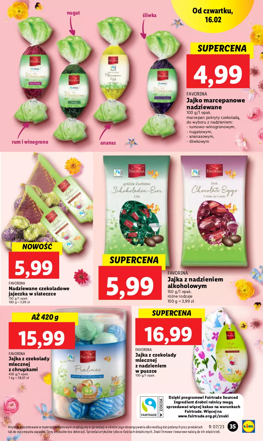 Gazetka promocyjna Lidl - GAZETKA - ważna 16.02 do 18.02.2023 - strona 35 - produkty: Ananas, Fa, Gra, Kakao, Rum, Wino