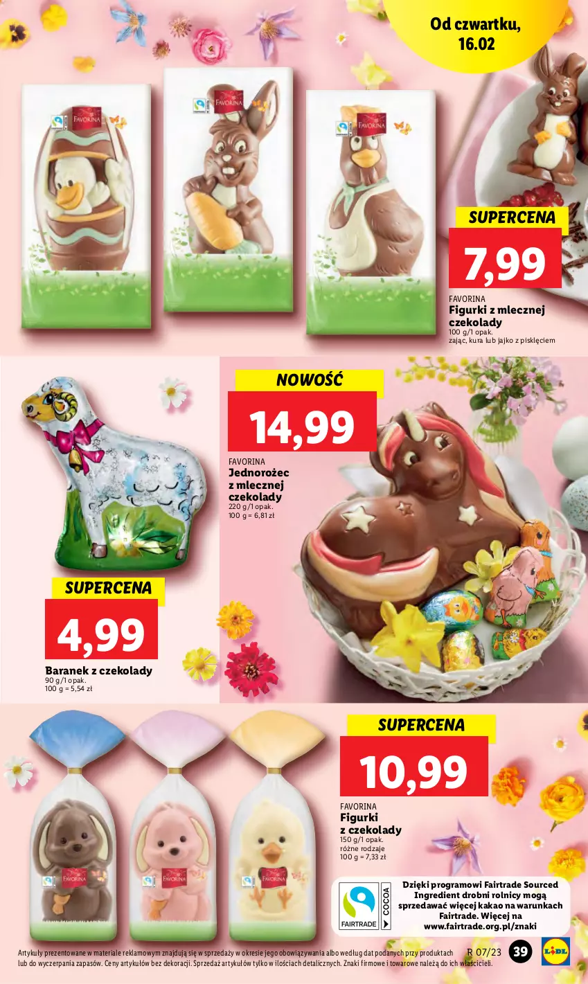 Gazetka promocyjna Lidl - GAZETKA - ważna 16.02 do 18.02.2023 - strona 39 - produkty: Fa, Gra, Jednorożec, Kakao