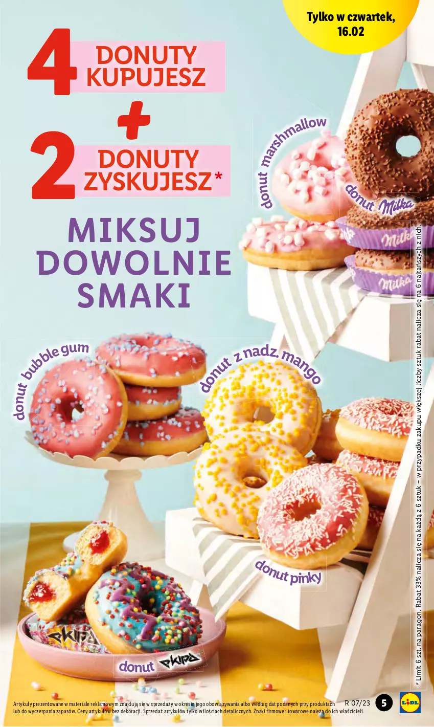 Gazetka promocyjna Lidl - GAZETKA - ważna 16.02 do 18.02.2023 - strona 5 - produkty: Donut, Mars, Nuty