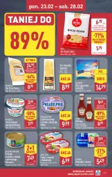 Gazetka promocyjna Aldi - Pełna oferta - Gazetka - ważna od 28.02 do 28.02.2026 - strona 11 - produkty: Mozzarella, Rycki Edam, Serek wiejski, Ketchup, Sok, Ser, Gra, Evra Fish, Złoty Mazur, Piątnica, Golden Seafood, Serek, Edam, Tuńczyk, Dorsz, Heinz, Milka, Philadelphia
