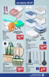 Gazetka promocyjna Aldi - Pełna oferta - Gazetka - ważna od 28.02 do 28.02.2026 - strona 39 - produkty: Przybory kuchenne, Widelec, Pojemnik, Torba, Szczypce, Spaghetti, Dzieci, Cedzak, Szpatułka