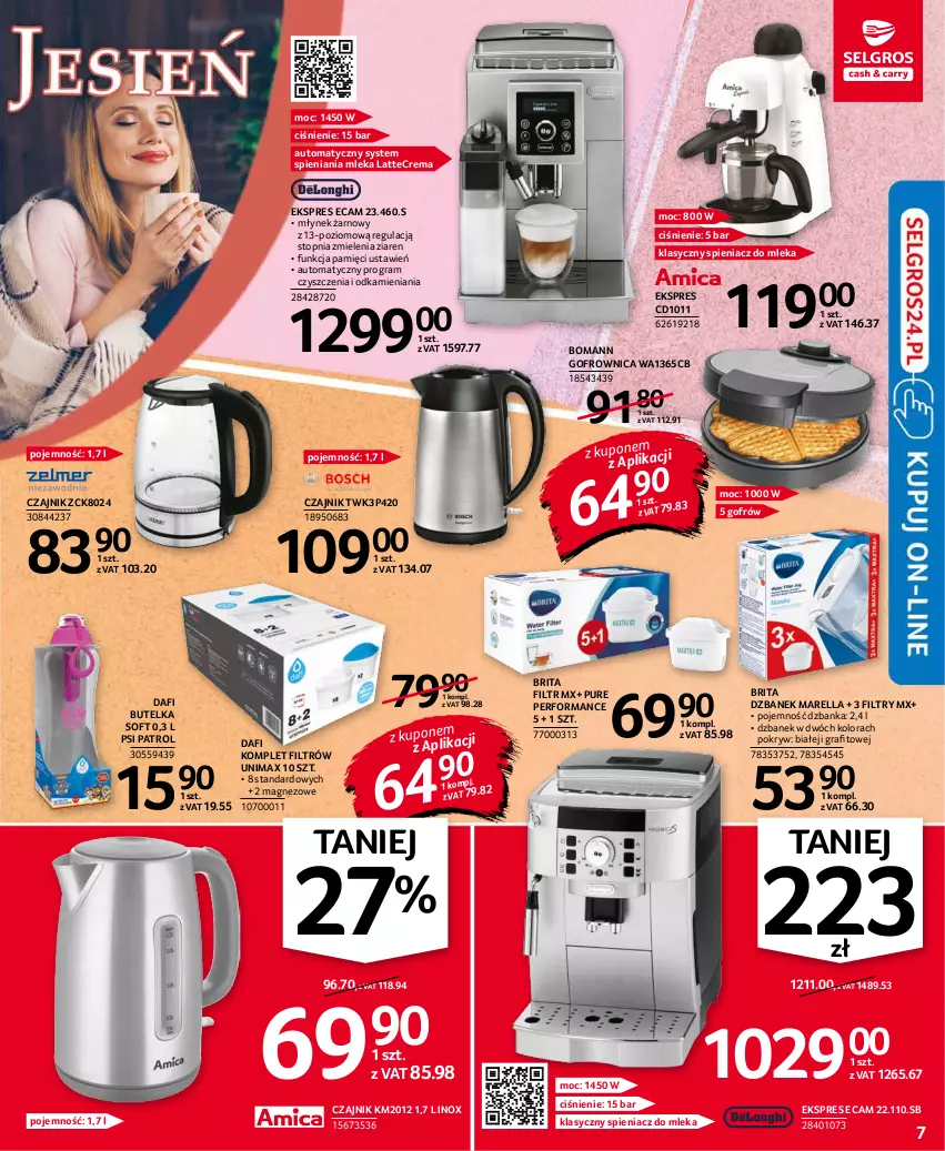 Gazetka promocyjna Selgros - Oferta przemysłowa - ważna 14.10 do 27.10.2021 - strona 7 - produkty: Brit, Brita, Czajnik, Dzbanek, Gofrownica, Gra, Magnez, Młynek, Psi Patrol, Pur, Top