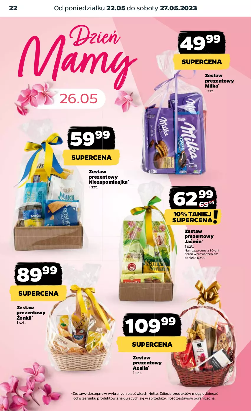 Gazetka promocyjna Netto - Artykuły spożywcze - ważna 22.05 do 27.05.2023 - strona 22 - produkty: Gra, Milka, Zestaw prezentowy