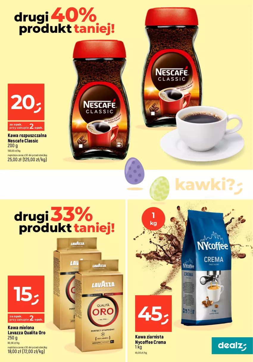 Gazetka promocyjna Dealz - MAKE A DEALZ - ważna 28.03 do 30.03.2024 - strona 15 - produkty: Alcon, Fa, Kawa, Kawa mielona, Kawa rozpuszczalna, Kawa ziarnista, Lavazza