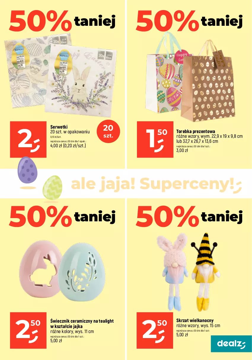 Gazetka promocyjna Dealz - MAKE A DEALZ - ważna 28.03 do 30.03.2024 - strona 17 - produkty: Jaja, Ser, Serwetki, Skrzat, Torebka