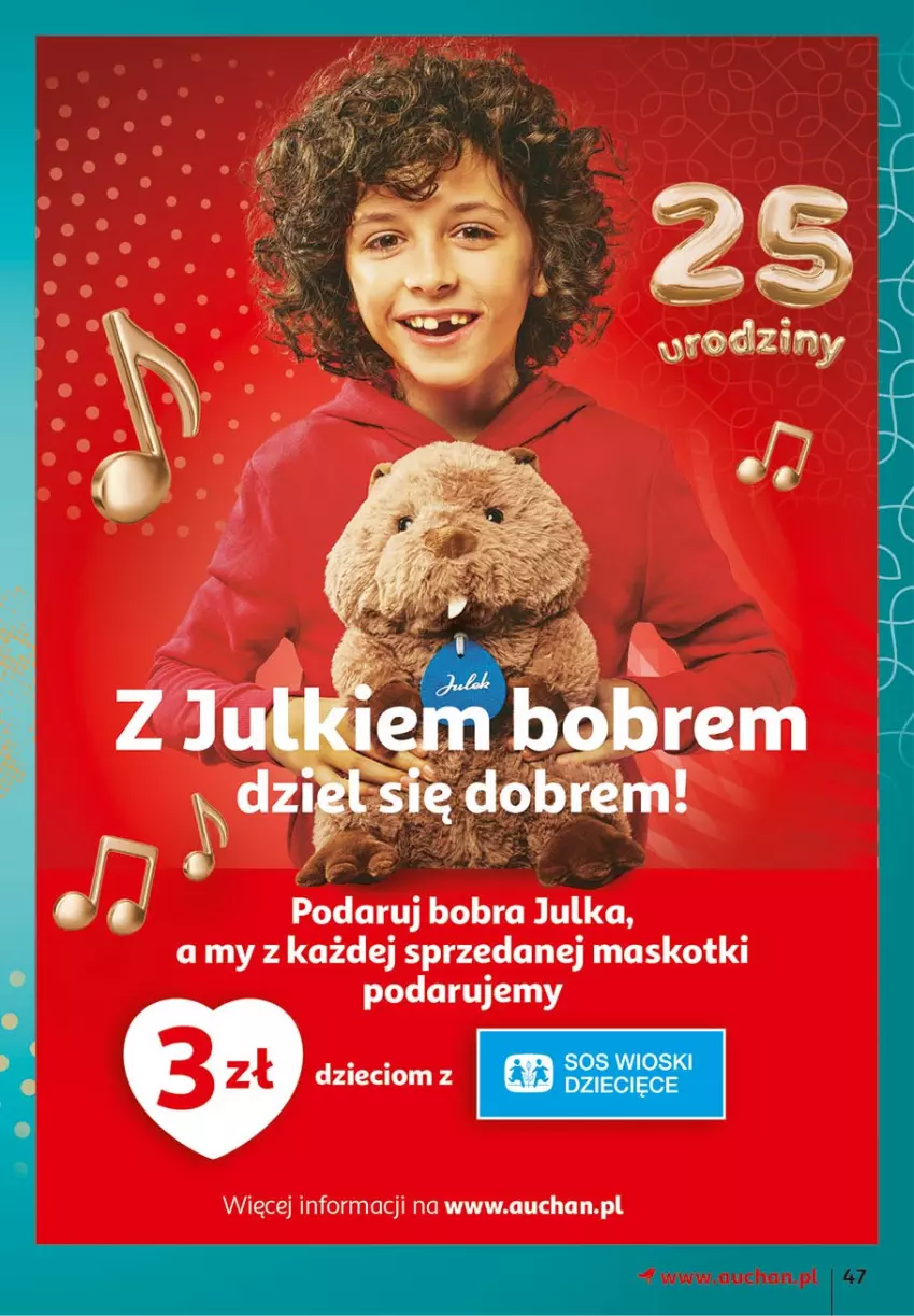 Gazetka promocyjna Auchan - 25 Urodziny #3 Hipermarkety - ważna 06.05 do 13.05.2021 - strona 47 - produkty: Dzieci, Sos