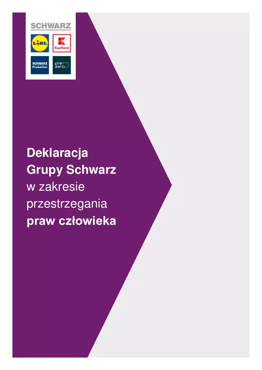 Gazetka promocyjna Lidl - Deklaracja Grupy Schwarz w zakresie przestrzegania praw człowieka - ważna 15.09.2020 do 15.09.2222 - strona 1