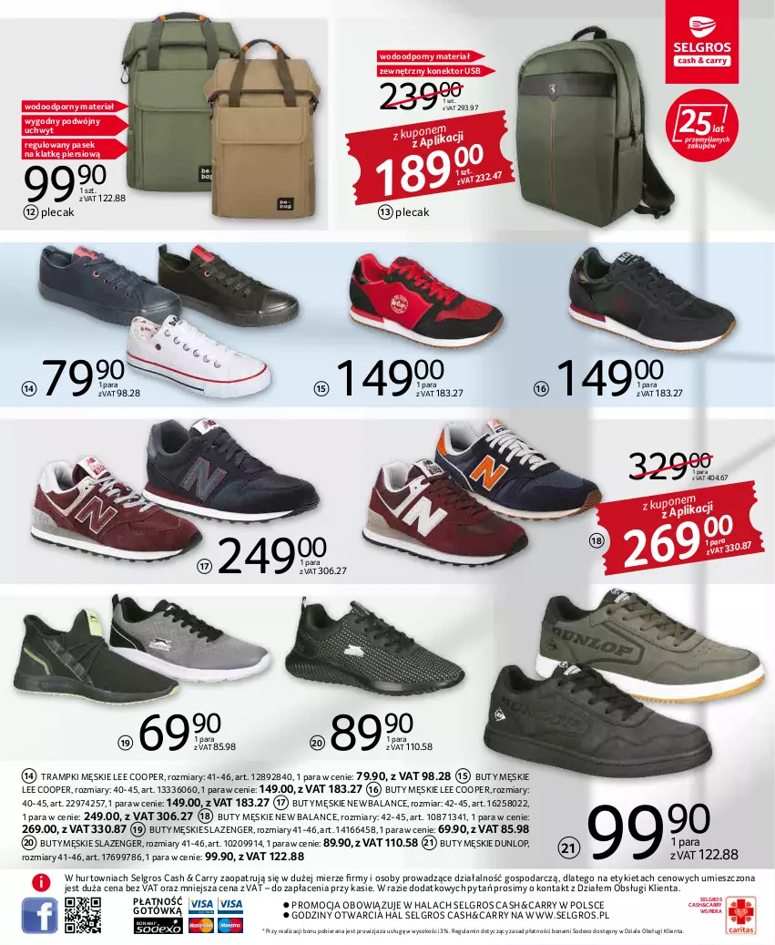 Gazetka promocyjna Selgros - Katalog Tekstylia - ważna 03.03 do 16.03.2022 - strona 15 - produkty: Buty, LG, Pasek, Plecak, Por, Sok, Trampki