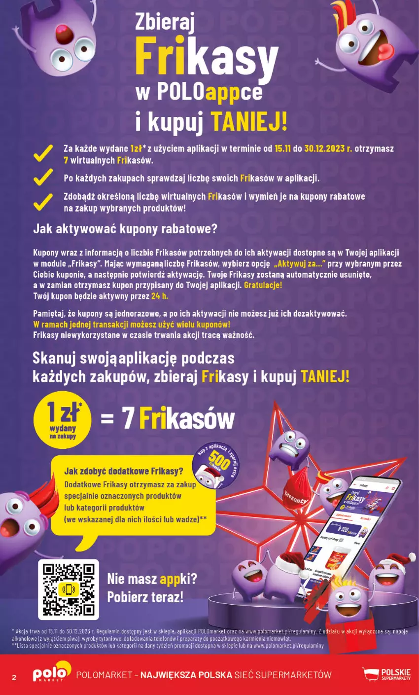 Gazetka promocyjna PoloMarket - Gazetka pomocyjna - ważna 15.11 do 21.11.2023 - strona 2 - produkty: Gra, Karmi, Mięta, Piwa, Rama, Telefon, Tera, Tran