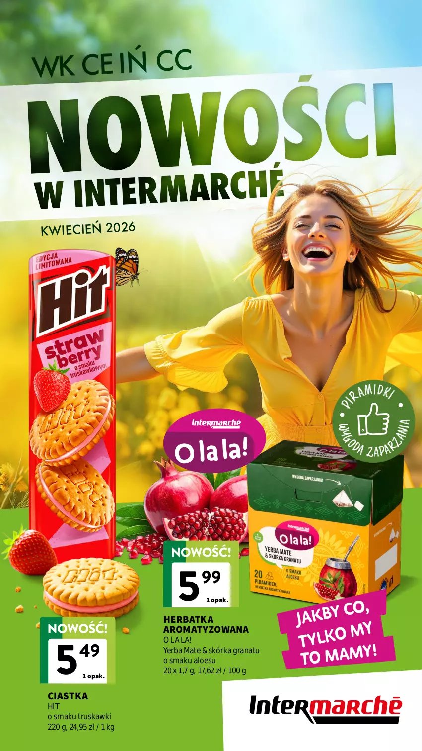 Gazetka promocyjna Intermarche - Gazetka Intermarche - ważna 08.04 do 30.04.2026 - strona 1 - produkty: Ciastka, Cień, Gra, Granat, Truskawki