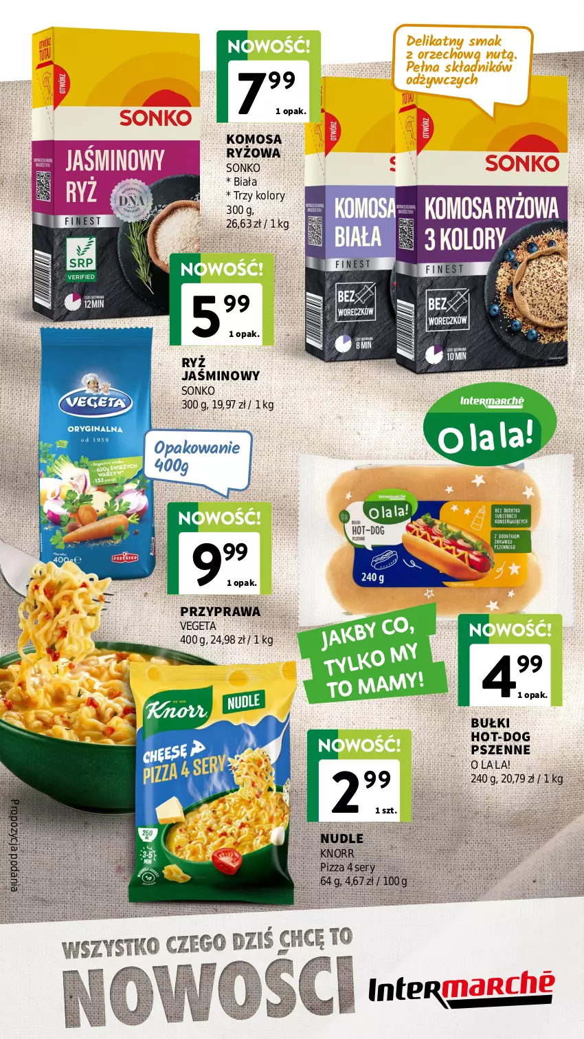 Gazetka promocyjna Intermarche - Gazetka Intermarche - ważna 08.04 do 30.04.2026 - strona 8 - produkty: Knorr, Pizza, Ryż, Ser, Sonko, Vegeta