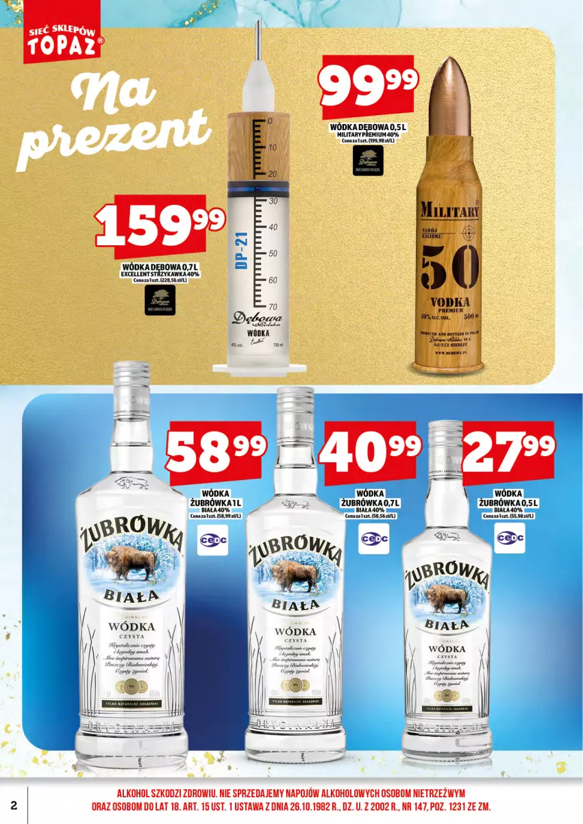 Gazetka promocyjna Topaz - Gazetka - ważna 16.09 do 30.09.2026 - strona 4 - produkty: Wódka