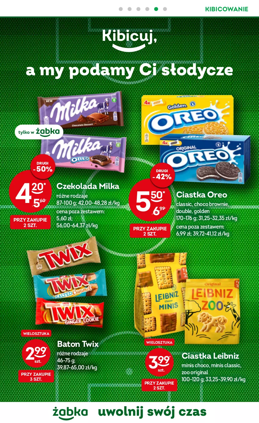 Gazetka promocyjna Żabka - ważna 09.11 do 15.11.2022 - strona 12 - produkty: Baton, BIC, Brownie, Ciastka, Czekolada, Gin, Milka, Oreo, Twix