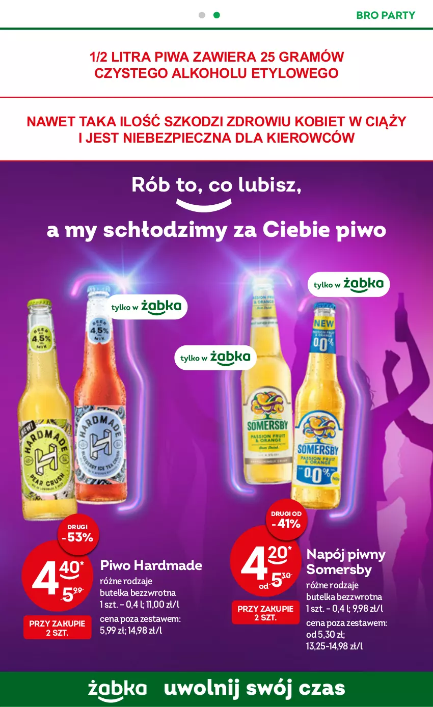 Gazetka promocyjna Żabka - ważna 09.11 do 15.11.2022 - strona 21 - produkty: Gra, Napój, Piec, Piwa, Piwo, Somersby