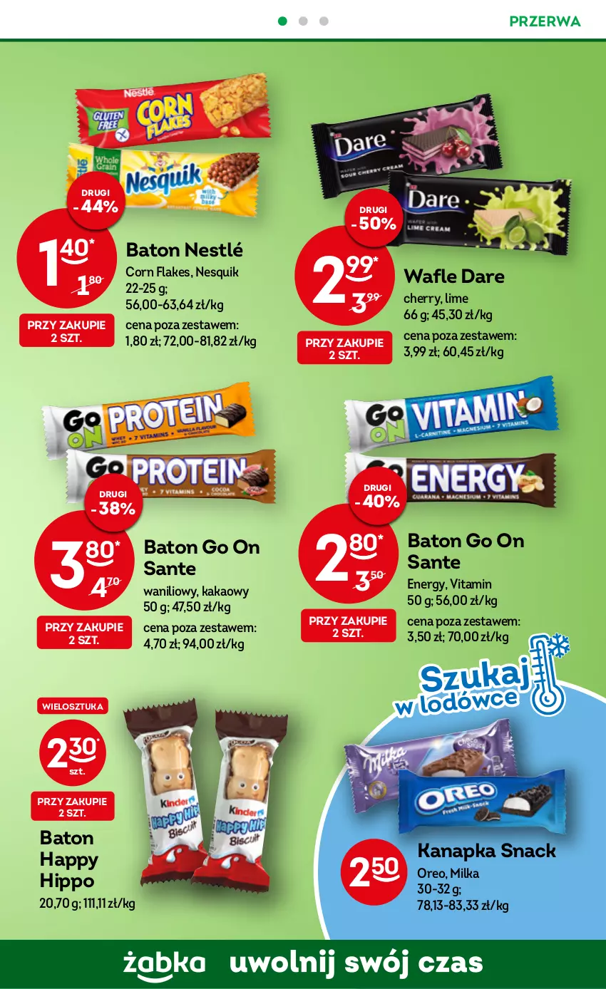 Gazetka promocyjna Żabka - ważna 09.11 do 15.11.2022 - strona 27 - produkty: Baton, Corn flakes, HiPP, Kakao, Milka, Nesquik, Nestlé, Oreo, Sante, Wafle