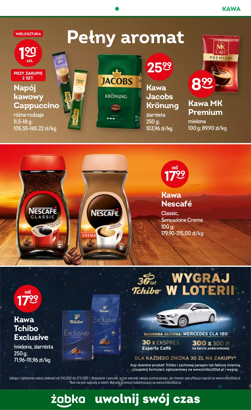 Gazetka promocyjna Żabka - ważna 09.11 do 15.11.2022 - strona 33 - produkty: Cappuccino, Jacobs, Jacobs Krönung, Kawa, Napój, Nescafé, Tchibo